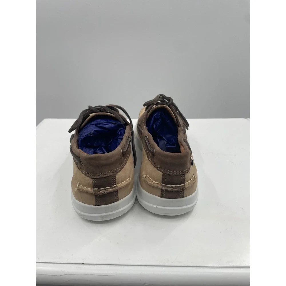 NWOT Allen Edmonds Miles Boat‎ Shoes Men's 7 Brown Suede Lace Up Low Top Casual